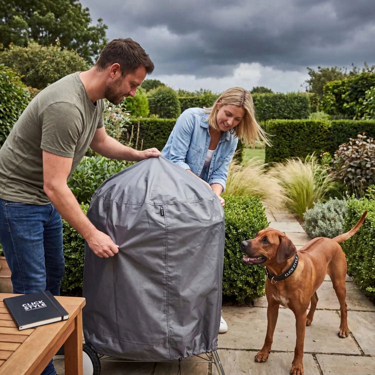 Platinum AeroCover Breathable Kettle BBQ Cover with UV Protection – Garden Barbecue Cover 64x82cm